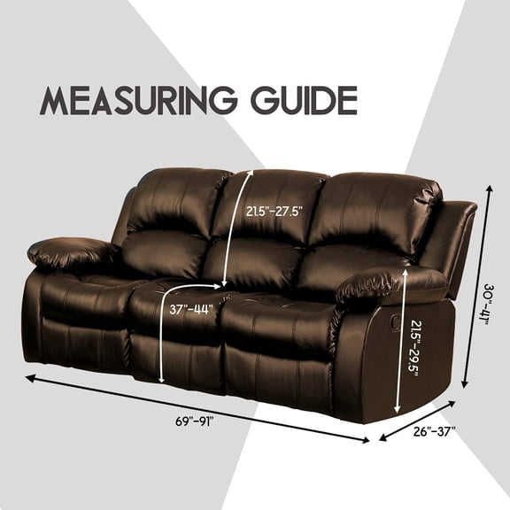 Velvet 8-Pieces Recliner Sofa Covers Stretch Reclining Couch Covers for 3 Cushion Reclining Sofa Slipcovers Furniture Covers Thick Soft Washable (3 Seater Recliner Cover, Taupe)
