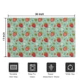 thumbnail image 5 of Strawberry Plants Fruit Flower Leaf Green Pattern Door Rugs,Washable Non Slip Door Mats Indoor,Decorative Door Mats,Entry Mat Indoor for Entrance,Bedroom,Kitchen,Bathroom,17"x30", 5 of 6