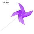 thumbnail image 3 of 25pcs 17" x 11" Molinos de Viento para el Jardín con 4 Hojas Giradores de Molinos de Viento a Prueba de Viento y Agua con Estacas para Decoración de Patio Color Morado, 3 of 6