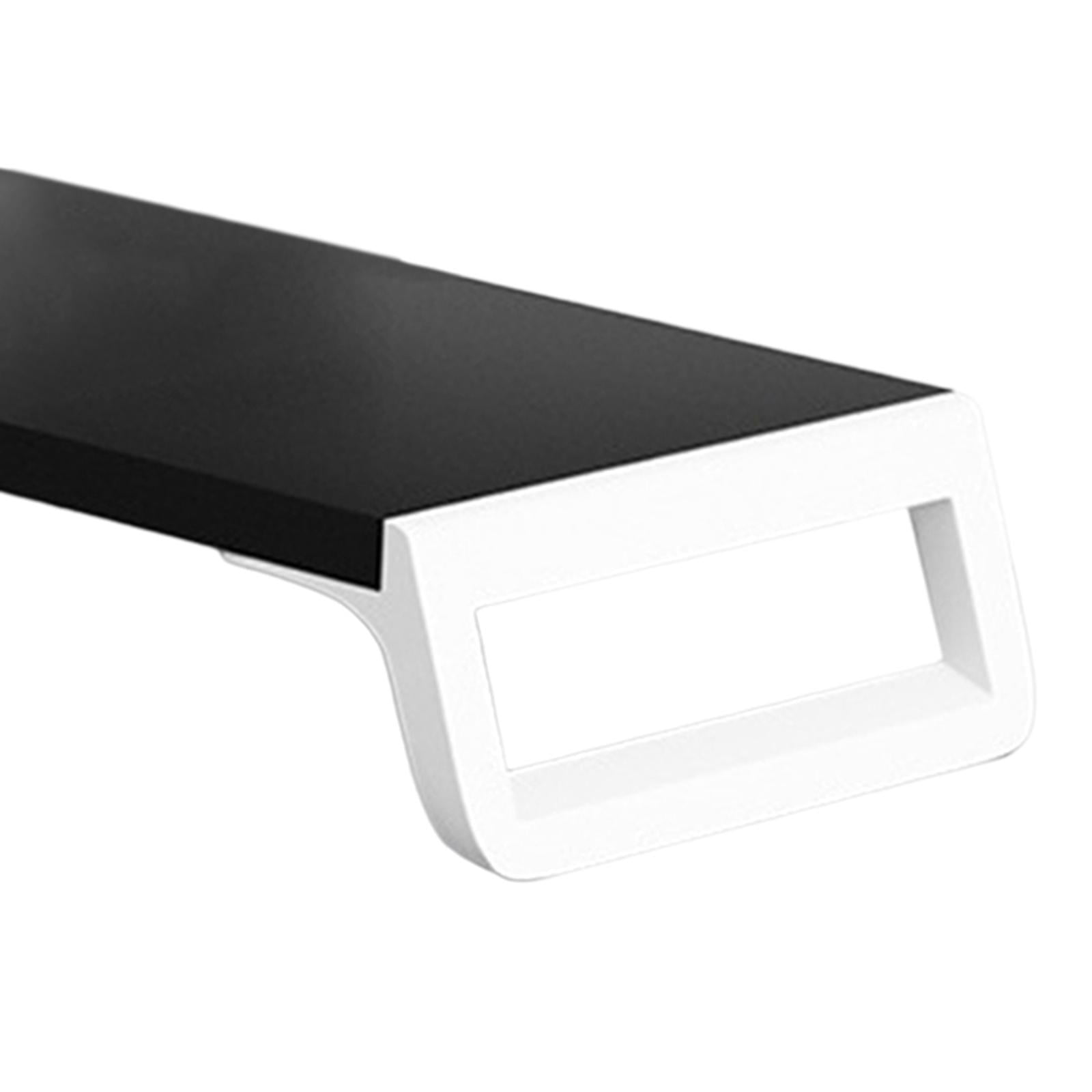 Rushawy Computer Riser, Stand Desk for Printer Desktop Shelf for black and white