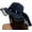 Navy, variant on CoCopeaunts Women's Beach Straw Bucket Hats Stylish Sun Hats Straw Fisherman Hat Lightweight Wide Brim UV Protection Breathable Vacation