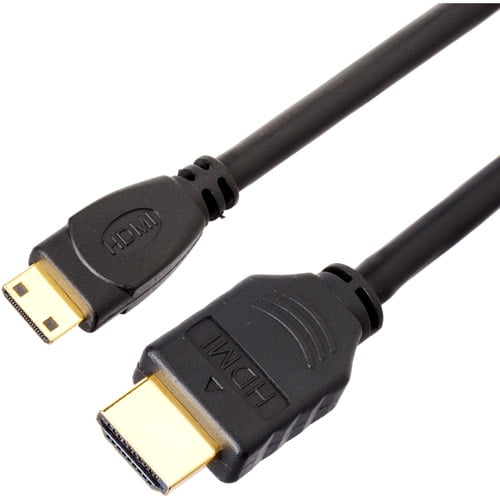 007283 10m Mini HDMI Type C Male Plug to HDMI male Cable Lead GOLD 