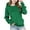 02-Green, variant on Ecqkame Girls Crewneck Sweatshirts Casual Long Sleeve Textured Pleated Front Sweatshirt Lightweight Comfortable Pullover Tops 2-14 Years Gray 9 Year