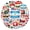 1A-35pcs, variant on 35pcs National Flag Stickers Stationery Stickers Country Stickers Teacher Reward Stickers for Suitcase Fridge Phone