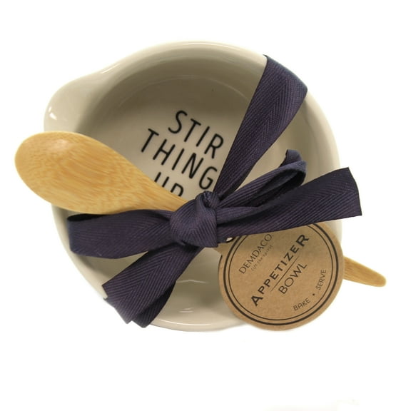 Tabletop Stir Things Up Appetizer Bowl Ceramic Bake And Serve Spoon 1004180366