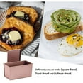 thumbnail image 3 of Pullman Loaf Pan with Lid, 0.99Lb Rectangular Toast Box Mold, 8.4 x 4.7 x 4.3-Inch Nonstick Bough Box for Homemade Bread Baking (Champagne Gold), 3 of 6