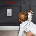 thumbnail image 3 of ENERLITES Decorator Receptacle, Child Safe Tamper-Resistant Outlet, Self-Grounding, Residential Grade, 15A 125V, UL Listed, 61501-TR-SVWBP, Brushed Silver with Wall Plate, 3 of 3