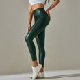 thumbnail image 2 of Female Leggings Women'S Fashion Leisure Sexy Nightclub High Waist Solid Color Slim Fit Pu Leather Pants Holiday Vacation Slacks For Woman, 2 of 8