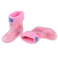 thumbnail image 1 of Niños Niño y niña Botas de agua de dibujos animados encantadores Botas de lluvia impermeables Zapatos antideslizantes sin cordones Longitud interior rosa 18cm Baoblaze Botas de lluvia para niños, 1 of 8