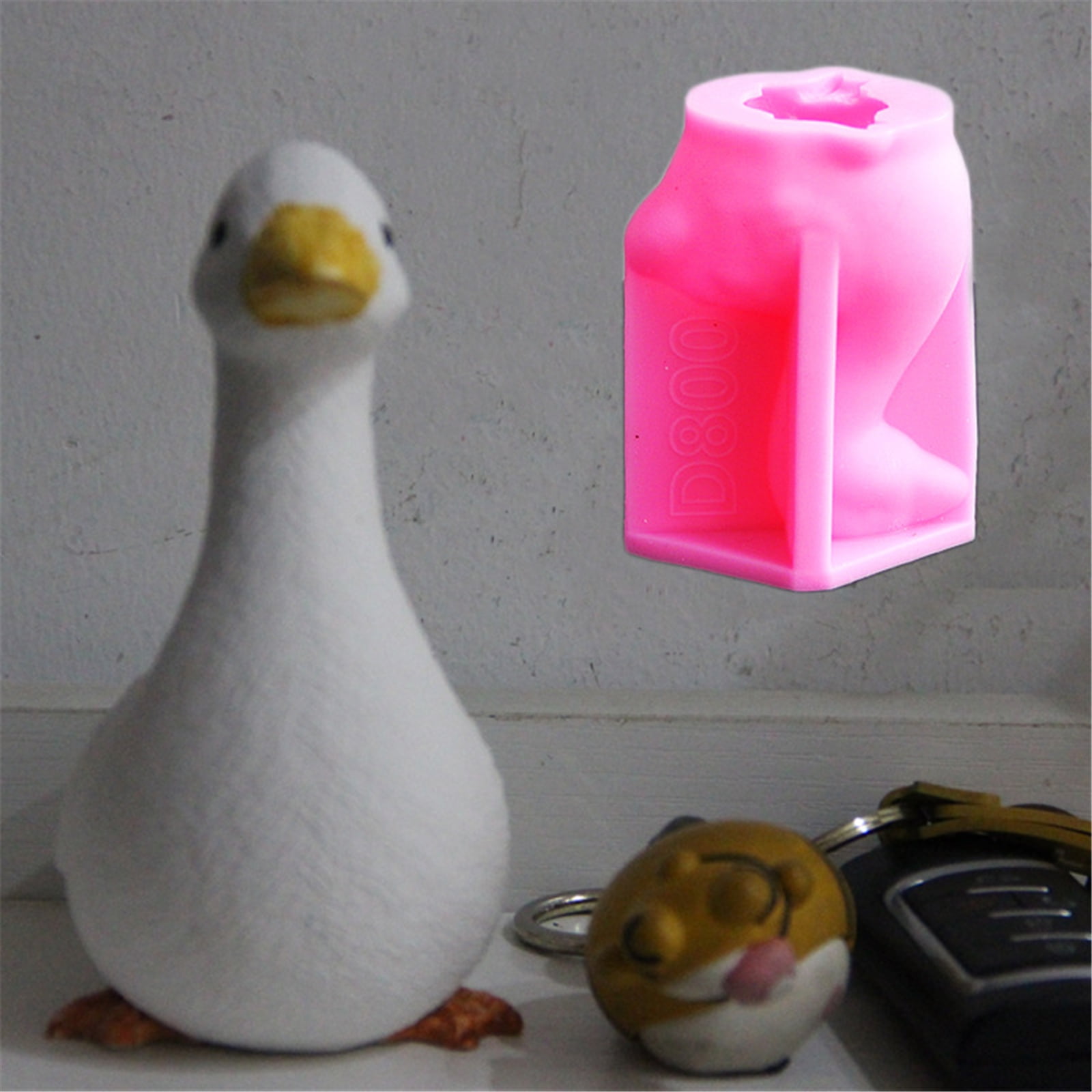 BELOWSYALER Gooses Statue Silicone Molds for Soap Home Decoration Epoxy Resin Silicone Molds for Gypsum Decoration
