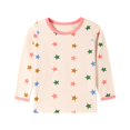 thumbnail image 5 of WIBACKER 2-7 Years Toddler and Little Girls' Long Sleeve Pajamas Set Cotton Top and Pants 2 Piece Sleepwear Pjs - Stars, 5 of 12