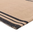 thumbnail image 5 of Mainstays Handwoven Woven Stripes Runner Rug, Black and Beige, 22" x 72" Antiskid Backing, 5 of 7