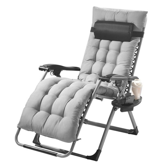 STAWAY Heavy-Duty and Supports 500lbs Zero-Gravity Chairs with Tray and Headrest