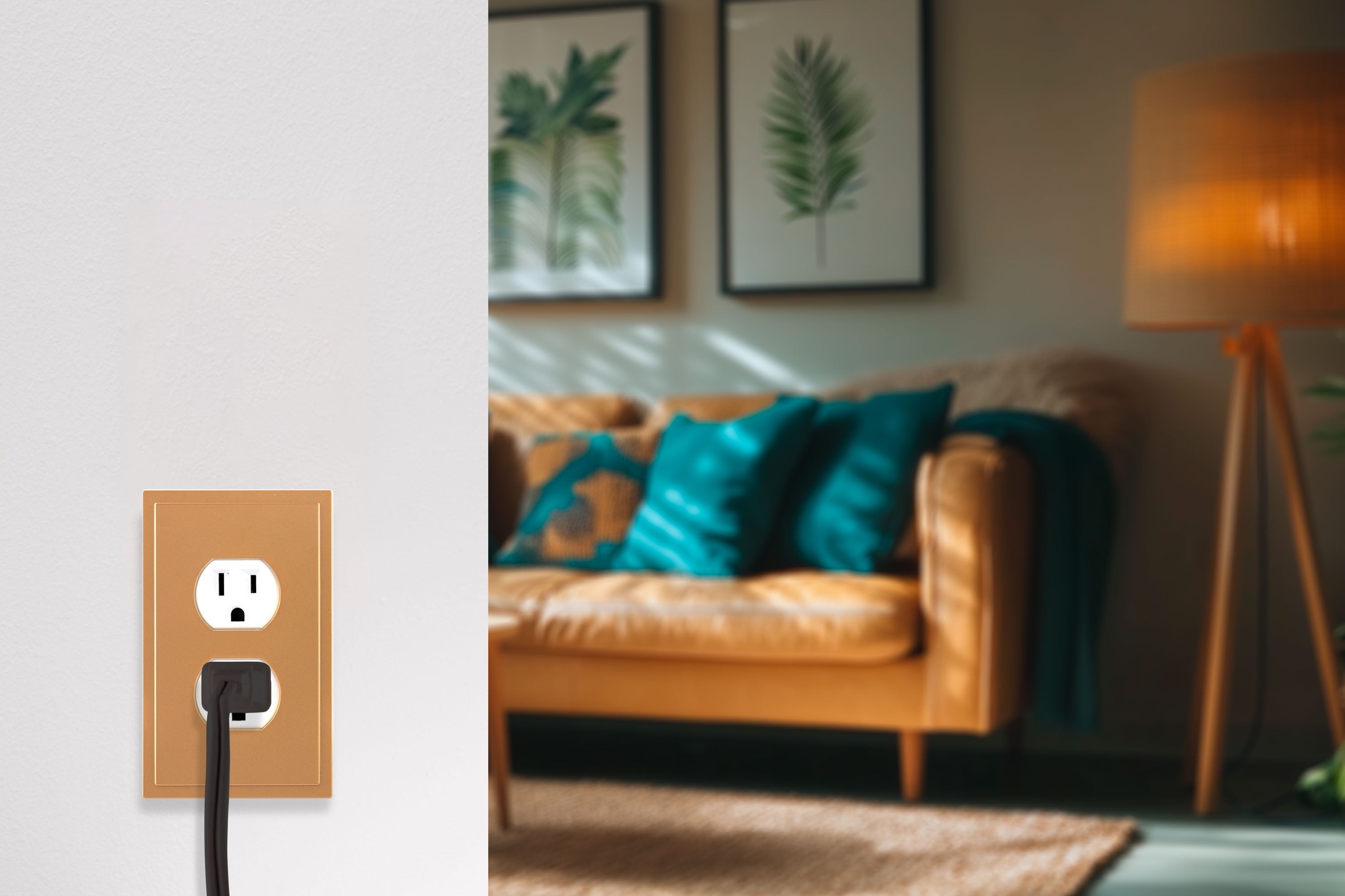 Ultra Pro Screwless Wallplate, Duplex Receptacle, Outlet Plate, Brushed Bronze