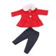 thumbnail image 2 of Ropa de muñeca para bebé, pantalones de para proteger 2 unids/set para conjunto de ropa de de 18 pulgadas, juguete para de imitación par rojo Hugo Ropa de muñeca de 18 pulgadas, 2 of 10