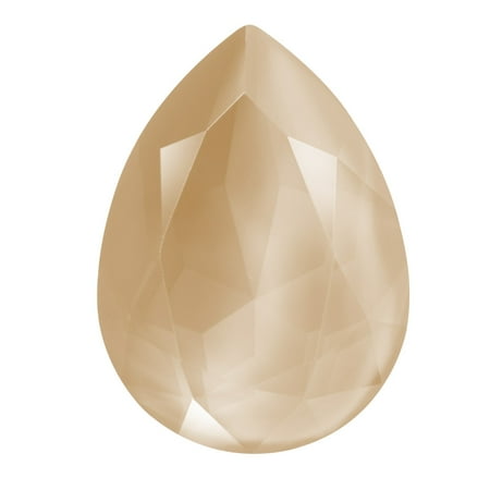 - Swarovski Crystal, #4320 Pear Fancy Stone 18x13mm, 1 Piece, Crystal Ivory Cream