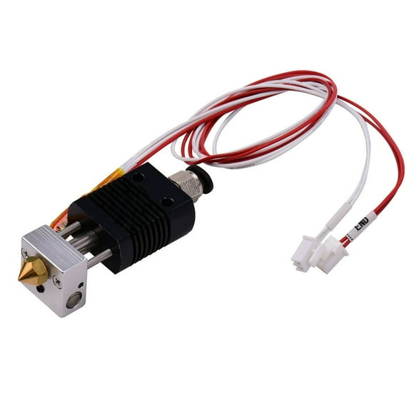 Imprimante 3D Ensemble Extrudeuse Hotend Tout Métal Ensemble Hot End avec Buse 0,4 mm Fil Thermistor 100K Dissipateur Thermique 24 V Compatible avec Imprimante ET4/ET4 Pro Filament 1,75 mm