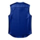 thumbnail image 4 of Top de Hombro Frío Camisa de Lino de los Hombres sin Mangas Cuello Redondo Color Sólido Botón Básico Delantero Top de Vacaciones Casual, 4 of 6