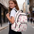 thumbnail image 6 of Binienty Pink Camo Deer Bow Bookbag for Girls Age 8-10 Waterproof Heavy Duty Backpack with Side Pockets Children Day Pack Kids School Supplies, 6 of 8