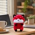 thumbnail image 5 of Magnetic Fox Stuffed Animal with Soft Plush, Small Size, Red and White, for Office Desk, Desk Decoration, 5 of 5