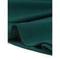 thumbnail image 5 of INSPIRE CHIC Blouse à Encolure Carrée pour Femme, Boutons devant, Basque, Tricot, Manches Longues, Vert Foncé, S, 5 of 5