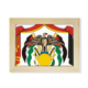 thumbnail image 1 of Jordania emblema nacional país Escritorio de madera Arte Pintura 6x8 pulgadas marco de foto foto, 1 of 4