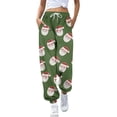 thumbnail image 1 of Gibobby pantalones de yoga Pantalones de entrenamiento para mujer, cintura media, pantalones largos sólidos, pantalones deportivos casuales sueltos (Verde, L), 1 of 4