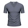 thumbnail image 4 of Men's Stylish Casual Short Sleeve T Shirt for Everyday Wear Comfortable and Versatile Design for Any Occasion Mens T-Shirts No Roll Collar Xl Tall Colored V Neck T Shirts Multi Pack Cotton, 4 of 6