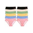 thumbnail image 5 of Angelina Cotton Bikini Panties with Polka Dot Mesh Back (12-Pack), 5 of 6
