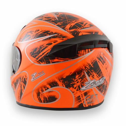 Zamp FS-8 Snell M2015 DOT Helmet Graphic Red//Black Large