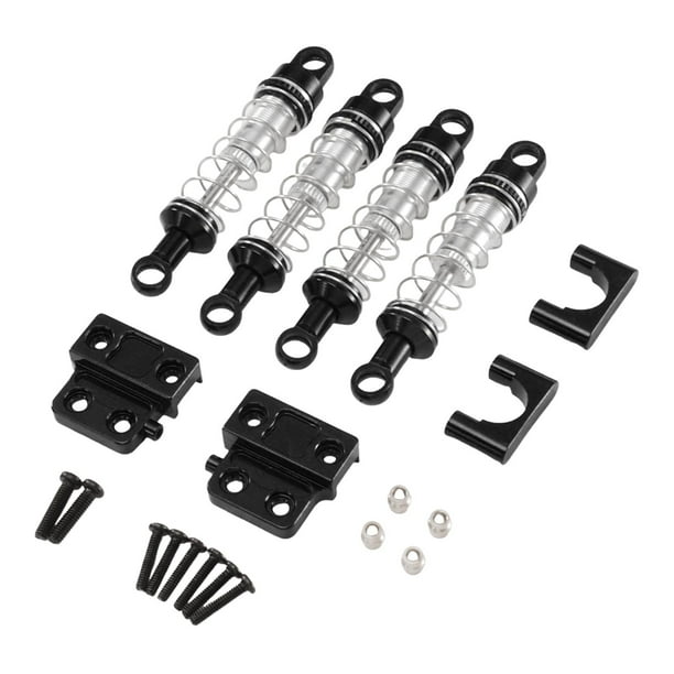 Kit de reparación de amortiguadores para coche RC 1/12, profesional, resistente y de alto rendimiento. Negro