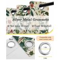 thumbnail image 6 of Vintage Plant Blackout Curtains 84 Inch Length Pastoral Pink Flower Leaf Retro Style Thermal Insulated Window Curtain Window Drapes 2 Panels for Bedroom Living Room 42"Wx84"L, 6 of 9