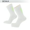 thumbnail image 3 of Calcetines de ciclismo Unique Bargains, secado rápido, absorbentes de sudor, anti-fricción, blancos, tamaño L, 1 par, letras luminosas R, 3 of 6