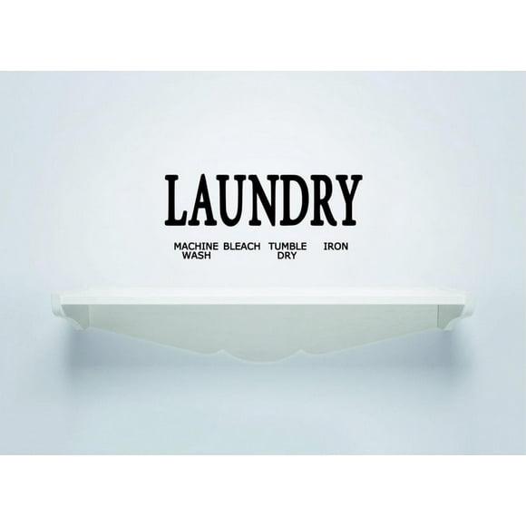 Laundry Machine Bleach keeping Cleaning Brush Teeth Laundry Scrub A Dub Dub Laundry Soap Washer Dryer Clean Shorts Pant Sock Shoes Tooth Paste Surprises Girl Boy Wall Decal - Size: 12 Inch x 22 Inch