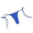 thumbnail image 3 of Traje Baño Dos Piezas Con Cuello Halter para Mujer Cordones Spandex Sólido Sexy Tanga () Azul, 3 of 3