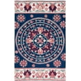 thumbnail image 2 of SAFAVIEH Bellagio Vanessa Floral Wool Area Rug, Navy/Ivory, 8' x 10', 2 of 11