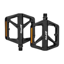Kuntesetty 2 Pieces Bike Pedals Reliable with Reflector for Folding Bikes Outdoor Adult Black