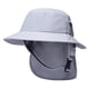 thumbnail image 2 of Sombrero de pescador ligero para surfear con correa para la barbilla, protección para el cuello, ala ancha, sombrero para el sol Gris, 2 of 7