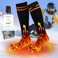 thumbnail image 7 of YWIYIUD 1 PC Thermal Socks Heated Socks for Men Women, Rechargeable Battery Heated Socks, Electric Socks for Winter Outdoor Work Skiing Camping Hiking Fishing Biking, 7 of 7