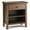 Natural Aged Brown, variant on Simpli Home Artisan SOLID WOOD 24 inch Wide Contemporary Bedside Nightstand Table in Black