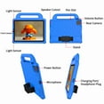 thumbnail image 6 of Dteck Case for iPad Pro 11 inch 2021 (3rd Gen),Shockproof EVA Kids Friendly Handle Stand Case Hand Strap Shoulder Strap for iPad Pro 11 inch 3rd/2nd Gen/1st 2021/2020/2018 Release,blue, 6 of 7