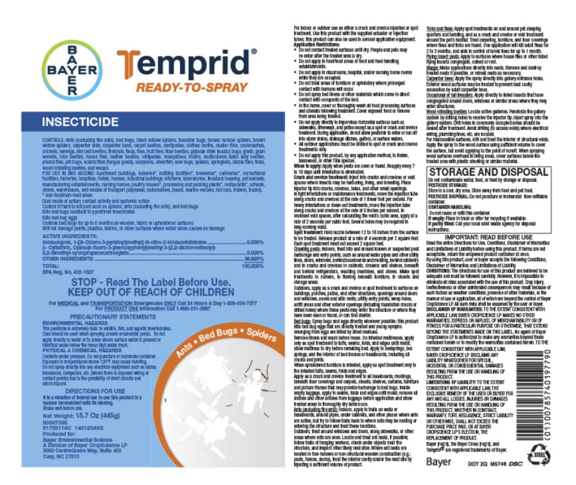 Buy Temprid Ready-To-Spray Aerosol Insecticide - Kills Bed Bugs ...