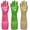 3, variant on BZUEPRS 3 Pairs of Rubber Dishwashing Gloves for Kitchen and Household Cleaning – Long Cuff 15", Reusable, Flexible Long-lasting and Non-Slip (Red+Yellow+Green, Large)