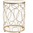 thumbnail image 2 of FirsTime & Co.® Loop Side Table in Gold, 17 x 17 x 22, American Crafted, Gold, (BTGWR6), 2 of 4