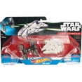 thumbnail image 1 of Hot Wheels Star Wars: The Force Awakens First Order TIE Fighter vs Millennium Falcon Starship Paquete de 2, 1 of 1