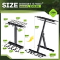 thumbnail image 5 of Kojem Portable Folding Gun Rack, Heavy Duty Steel Rifle Rack Stand for Shooting & Hunting Range, Holds 4 Rifles & 7 Pistols, Indoor/Outdoor Floor Gun Rack, 5 of 9