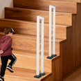 thumbnail image 4 of 17*90cm U-Shaped Stair Handrail 2 Pcs Stair Handrail Carbon Steel Stair Handrail for Indoor Stairs, Porch, 4 of 15