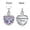 Customize, variant on Crystal Heart with Tree of Life Cremation Jewelry for Ashes Holder Urn Necklace for Ashes of Loved One