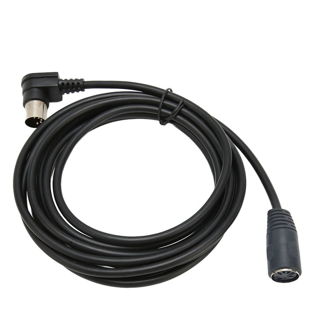 Cable De Extensión MIDI DIN De 90 Grados, Plug And Play Versátil PVC Sin Latencia Cable De Extensión MIDI DIN 5 Pines DIN Macho A Hembra Para Teclado Para Mezclador