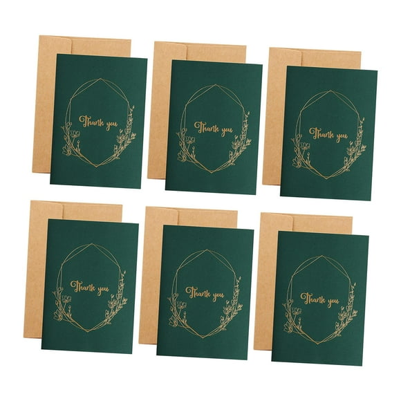 6Pcs Holiday Cards Christmas Cards with Envelopes Festival Cards Seasonal Greeting Cards for Birthday Family Friends Thank You